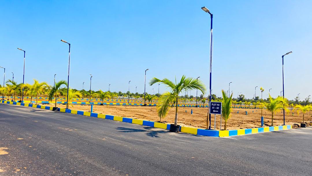 Landscaped residential plots at BI New Teachers Colony