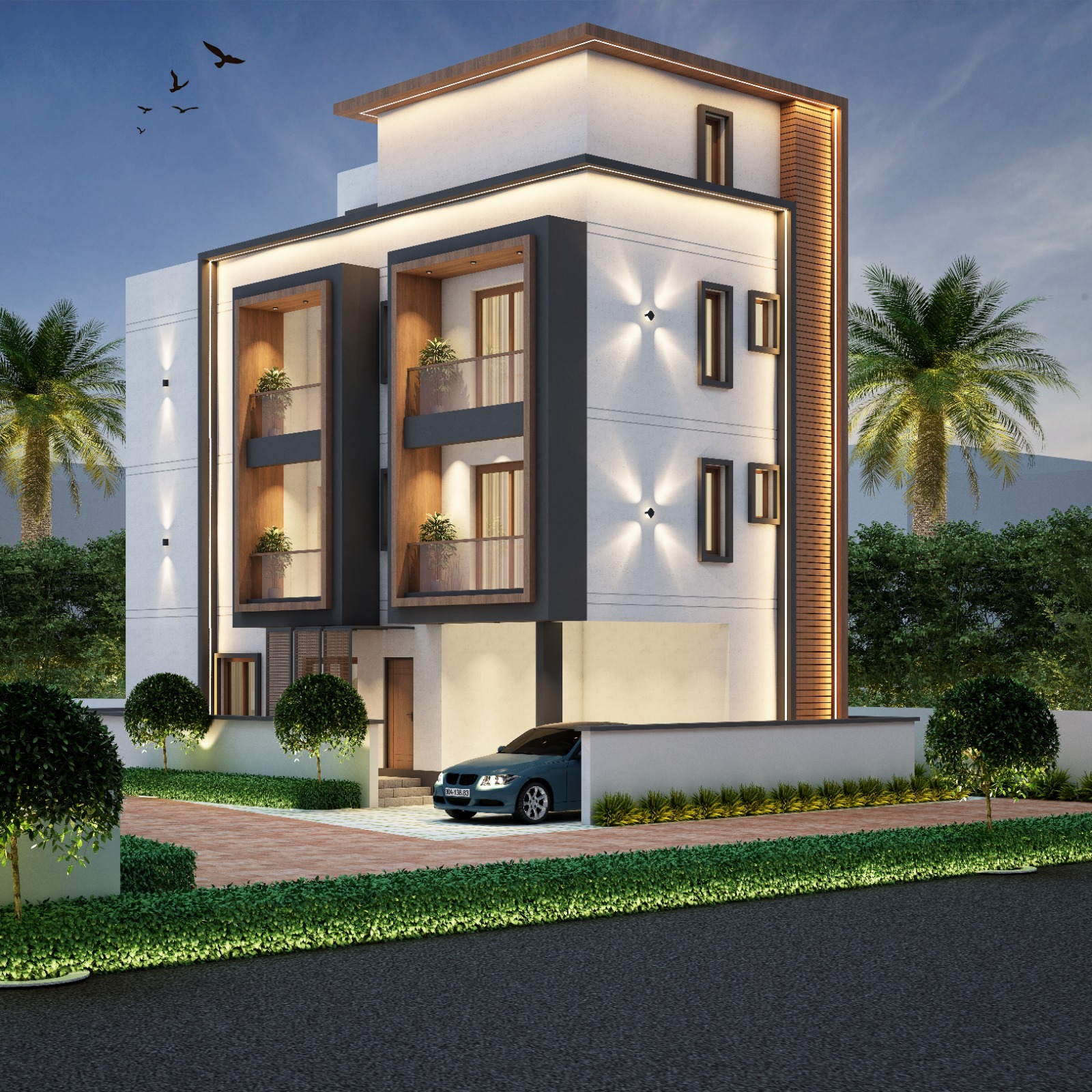 Eden Villa Phase-2 evening elevation